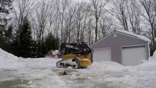 Snow Removal  John Deere 323E [upl. by Gaylord]