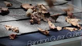 Wind and Water Test for Raindrop Gutter Guard [upl. by Llehsad]