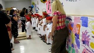 Mishus PreK Graduation 2010 Pledge of Allegiance [upl. by Amelina]