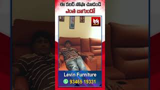 ఈ కలర్ సోఫా చూడండి ఎంత బాగుందో  Best Sofs  Levin Furniture  Master Media Telugu [upl. by Nylyak]