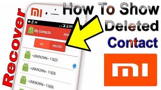 How to Recover Deleted Contacts from Xiaomi Redmi [upl. by Betthel]