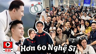 Đám cưới Hà Trí Quang amp Thanh ĐoànHơn 60 nghệ sĩ đổ bộ “náo loạn” sân bayHuỳnh Quý Việt Hương [upl. by Nedrud]