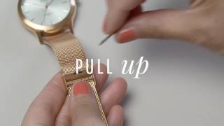 How to adjust your mesh strap [upl. by Nosnhoj]