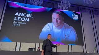 Best Chef Awards Food Meets Science Talks Ángel León Aponiente Restaurant Marine Phytoplankton [upl. by Yznyl]