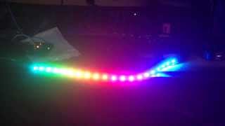 First Test of WS2812B with Arduino and Adafruit NeoPixel [upl. by Yntrok2]