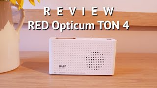 REVIEW Red Opticum TON4 DAB Portable Internet FM Radio with Bluetooth WiFi Rechargeable [upl. by Grizel]