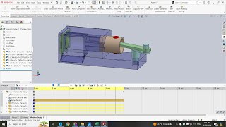 SolidWorks 3D Animation of Connection Rod Crank system  French Fry machine [upl. by Fotzsyzrk823]