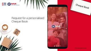 Request a personalized Kotak Cheque Book in 3 minutes [upl. by Dorree]