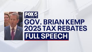 Georgia 2025 tax rebate full press conference  FOX 5 News [upl. by Wehtam]