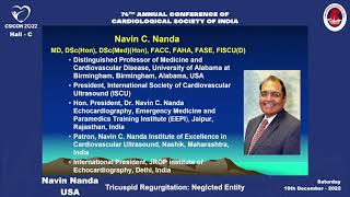 Tricuspid Regurgitation Neglcted Entity  Navin Nanda USA [upl. by Felic]