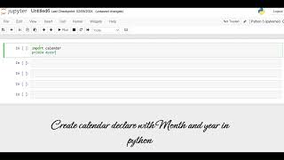 Coding with Python How to Print a Calendar Month [upl. by Rhonda]