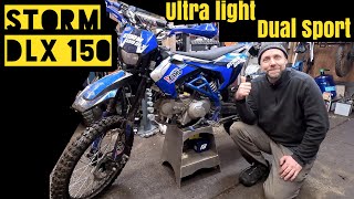 Ultra light dual sport Amazon X pro Storm 150 DLX motorcycle upgrades [upl. by Hoopes56]