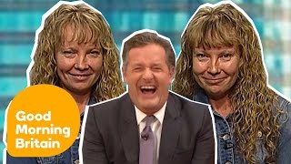 Piers Morgan Cant Stop Laughing While Talking To Super Identical Twins  Good Morning Britain [upl. by Stern]