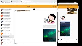 Web chat with ReactJS and Firebase [upl. by Nairrot]