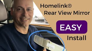 Homelink Rear View Mirror Installation in your car  EASY Instructions [upl. by Odlonyer]