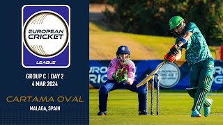 🔴 European Cricket League 2024  Group C Day 2  Cartama Oval Malaga Spain  T10 Live Cricket [upl. by Haldan]