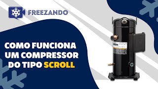 Como funciona o compressor scroll [upl. by Eziechiele]