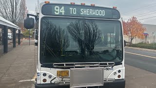 TriMet Rt 94 Through Tigard [upl. by Lorrad198]