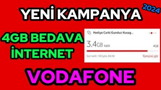 ✅VODAFONE BEDAVA 4GB İNTERNET KAZANMAK VODAFONE BEDAVA İNTERNET KAZANMAK 20242024✅ [upl. by Iccir]