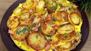 Ein einfaches und leckeres Rezept für Kartoffeln mit Speck und Eiern [upl. by Sweyn950]