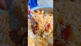 Veg biryani recipe ভেজ বিরিয়ানি রেসিপি food villgefood recipe villfood cooking homedelivery [upl. by Esertal786]