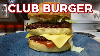 Retro Double Cheeseburger Carrols Club Burger [upl. by Assert]