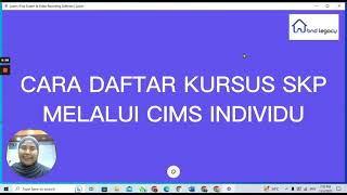 CARA MENDAFTAR KURSUS SKP DI CIMS INDIVIDU [upl. by Osgood]