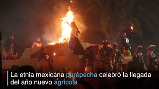 Mexico indígenas celebran año nuevo purépecha [upl. by Lupien837]