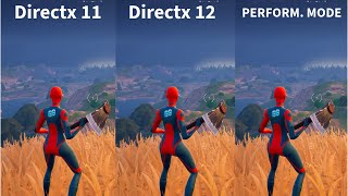 Fortnite Chapter 5 Season 2  DirectX 11 vs DirectX 12 vs Performance Mode [upl. by Rhoades211]