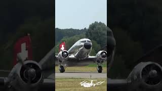 Douglas DC3 TakeOff  Radial Engine Sounds shorts [upl. by Latsyc]