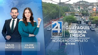 Noticiero de Guayaquil Segunda Emisión 14112024 [upl. by Aicenav]