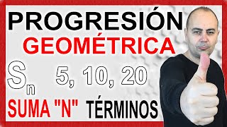 💥PROGRESIÓN GEOMÉTRICA SUMA DE TÉRMINOS 💥 Resolución De Problemas 💥 Sucesiones 10 [upl. by Nwahsar651]