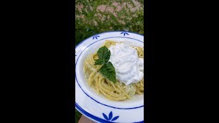 Spaghetti con pesto di limoni e burrata [upl. by Ataymik]