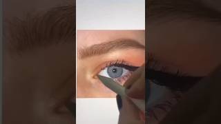 How to draw eye easy step by step eye tutorial art shorts [upl. by Raynor]