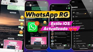 WhatsApp estilo iPhone RG actualizado ✅💯🥰😍 SIN VINCULACIÓN [upl. by Dotson]