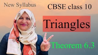 Chapter 6 Triangles theorem 63 CBSE class 10 in Malayalam [upl. by Syned]