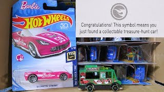 2018 M USA Hot Wheels Case Unboxing Video with New 2018 Hot Wheels Cars and Barbie Car [upl. by Benjamin]