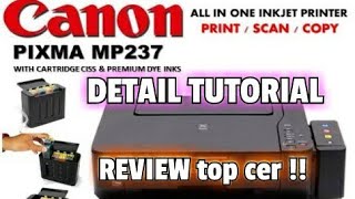 REVIEW kelebihan printer CANON MP237 [upl. by Yrolam]