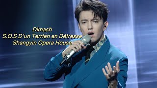 Fancam 4K Dimash singing The Singer version SOS Dun Terrien en Détresse [upl. by Clance]