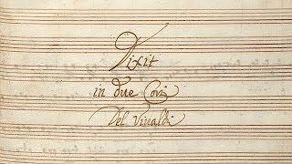 VIVALDI  Dixit Dominus in due Cori  RV 594 in D major  Original manuscript [upl. by Ragland]