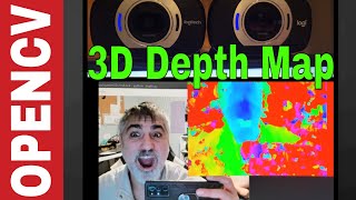 3D Stereo Depth Vision with 2 Cameras  OpenCV Python Tutorial [upl. by Inanak]