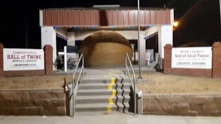 Worlds LARGEST Ball of Sisal Twine amp Old Restored Gas Station  Cawker City Kansas alongtheway [upl. by Sarene]