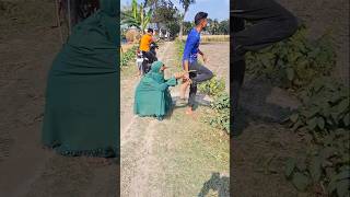 The woman tied the rope to the boys leg😃shortvideo funny viralvideo comedy [upl. by Dimo]