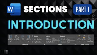 Word Sections  Part 1  Introduction [upl. by Ireva]