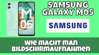 Wie macht man bildschirmaufnahmen Samsung Galaxy M05 [upl. by Aurore]