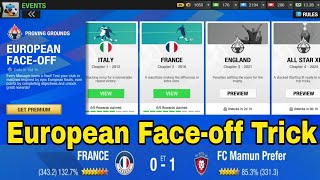 Tricks to complete the objective of the European Faceoff event in Top Eleven 2024 [upl. by Tabitha]