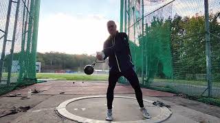 Weight Throw 2rotations 9 kg Master Athletics M60 332024 [upl. by Einapets]