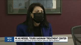 AG Nessel tours addiction treatment center in Saginaw [upl. by Hazlip]