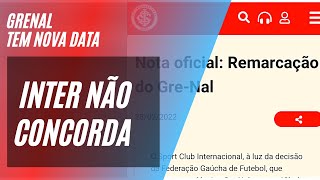 O resultado prático da pedrada  Haverá punição  Inter não concorda com nova data do Grenal [upl. by Dorolisa]