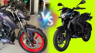 PULSAR NS160 vs APACHE RTR 160 4V Comparativa ¿ Cuál es Mejor [upl. by Ahsirtap]